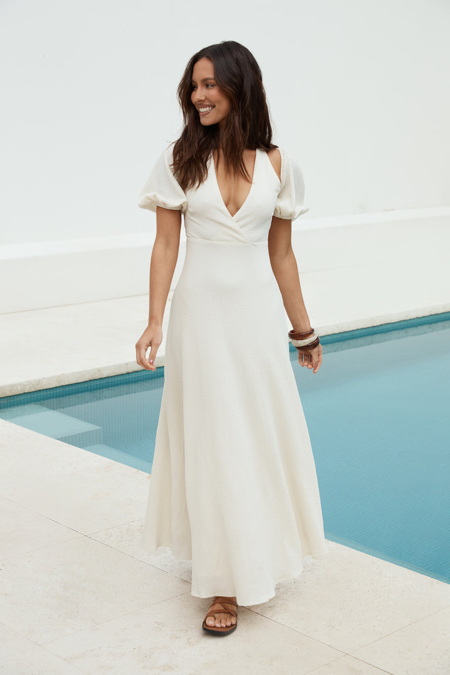 Moments Of Magic Maxi Dress Cream