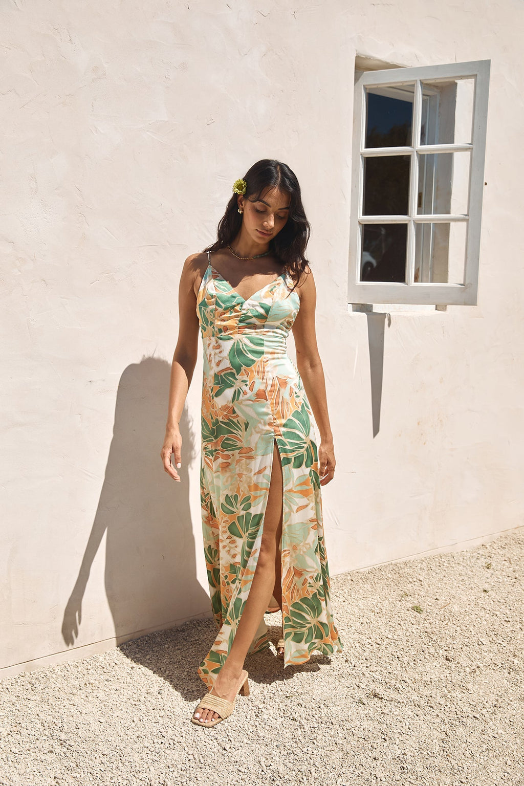 Rainforest Glow Maxi Dress Green