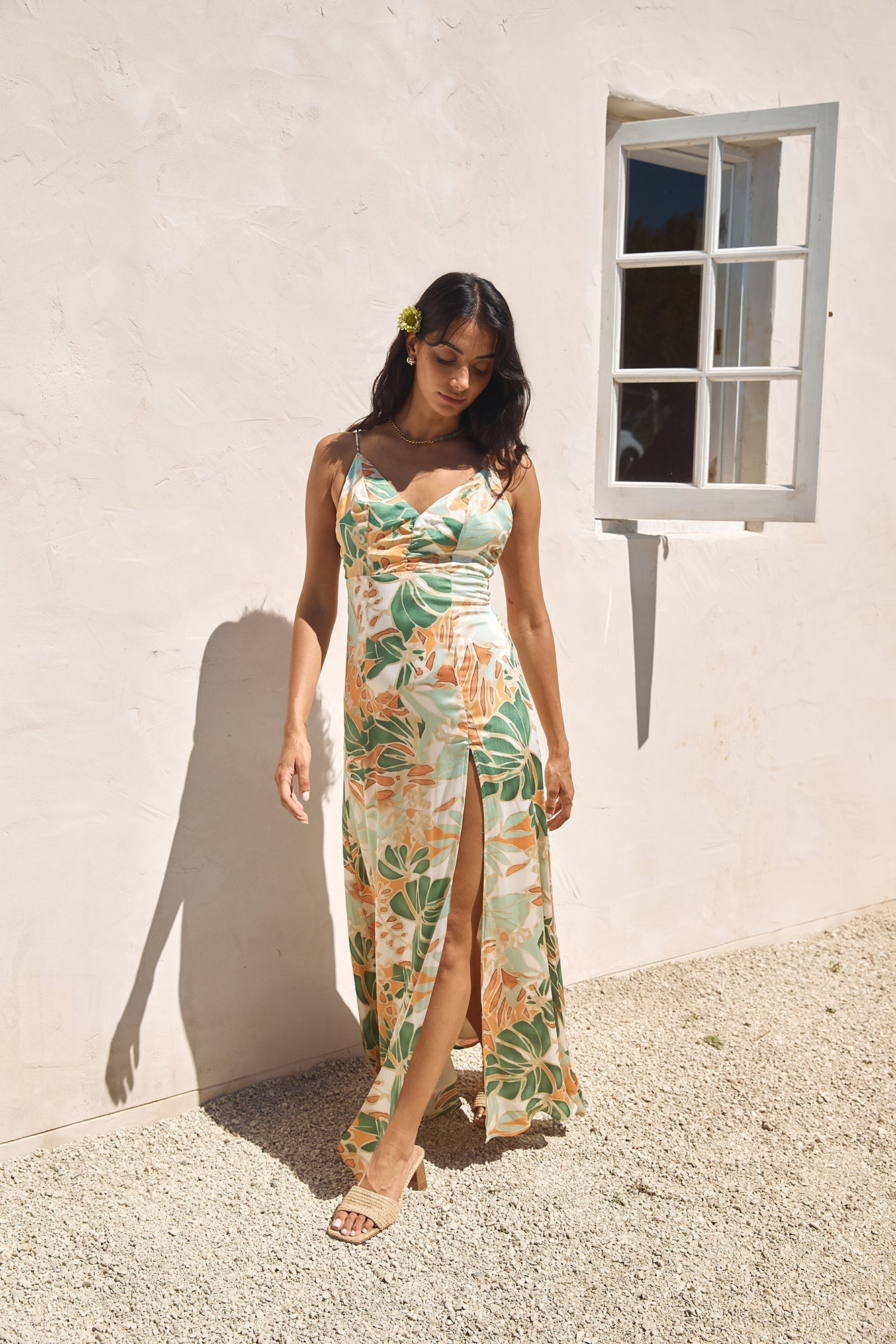 Rainforest Glow Maxi Dress Green