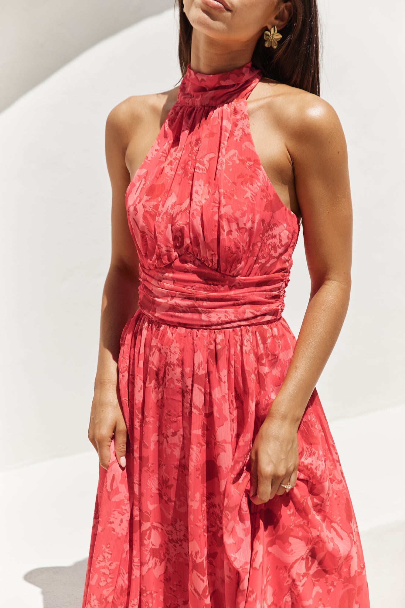 Elysian Sunset Maxi Dress Pink