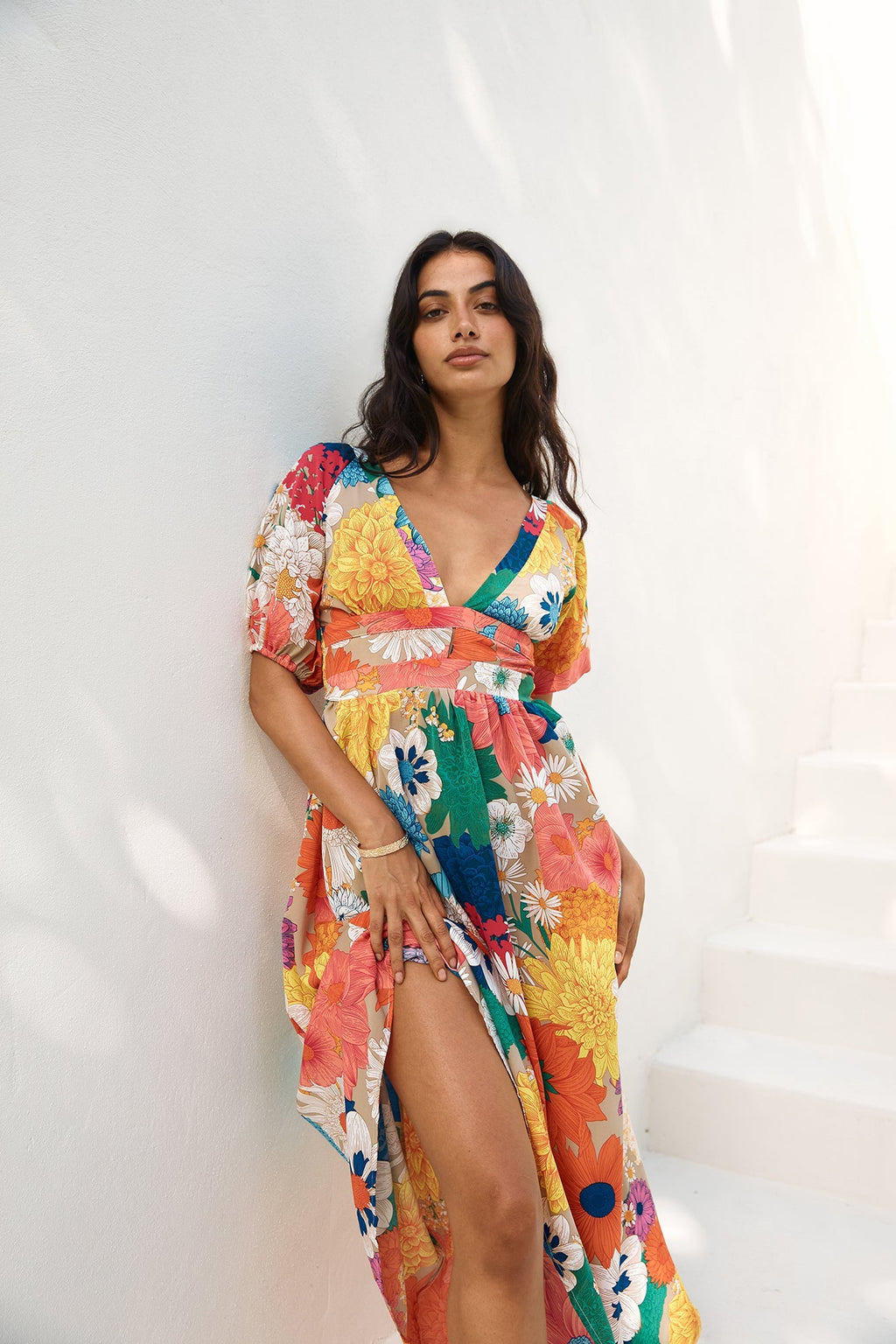 Garden Wedding Maxi Dress Multi