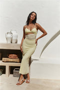 Summer Nomad Midi Dress Yellow