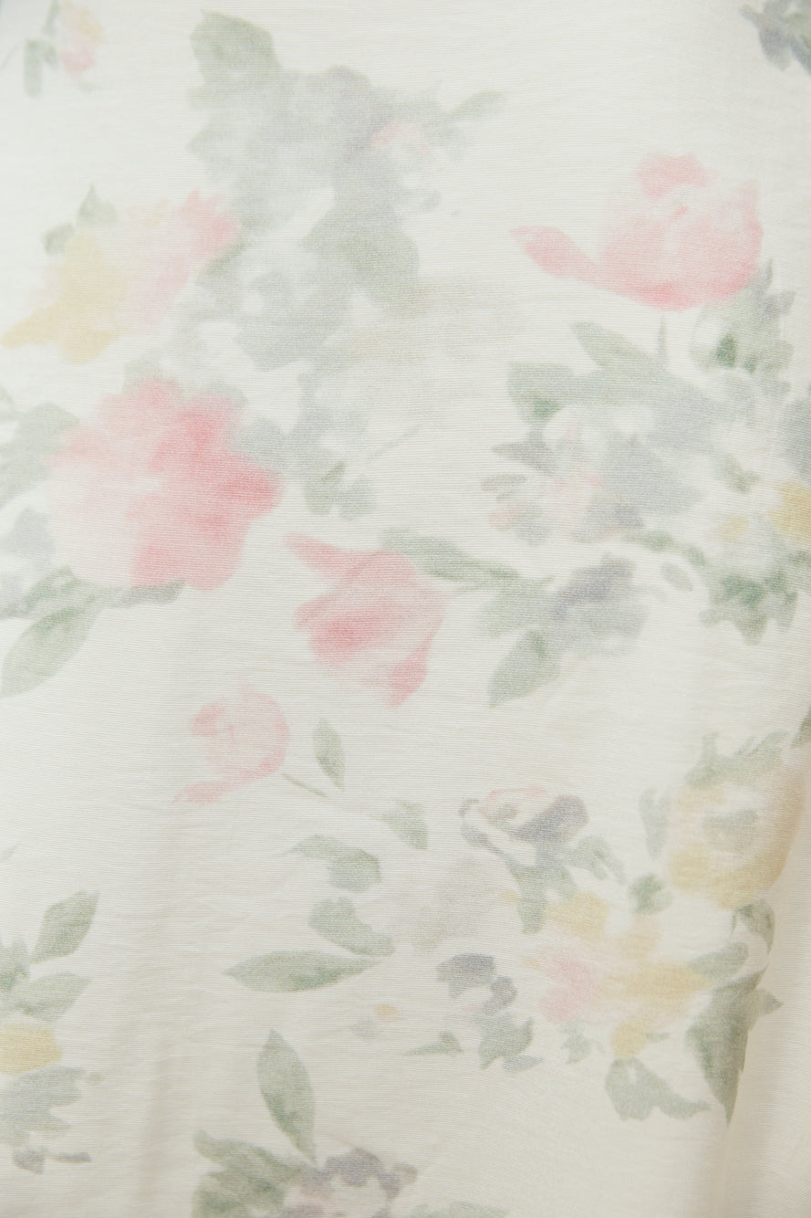 Rebekah Floral Maxi Dress Beige
