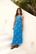 Beach Lounging Maxi Dress Blue