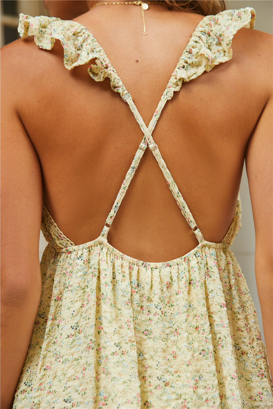 Willow Bloom Maxi Dress Yellow