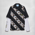 PRADA Black steel Timecapsule Printed Cotton Shirt #377112