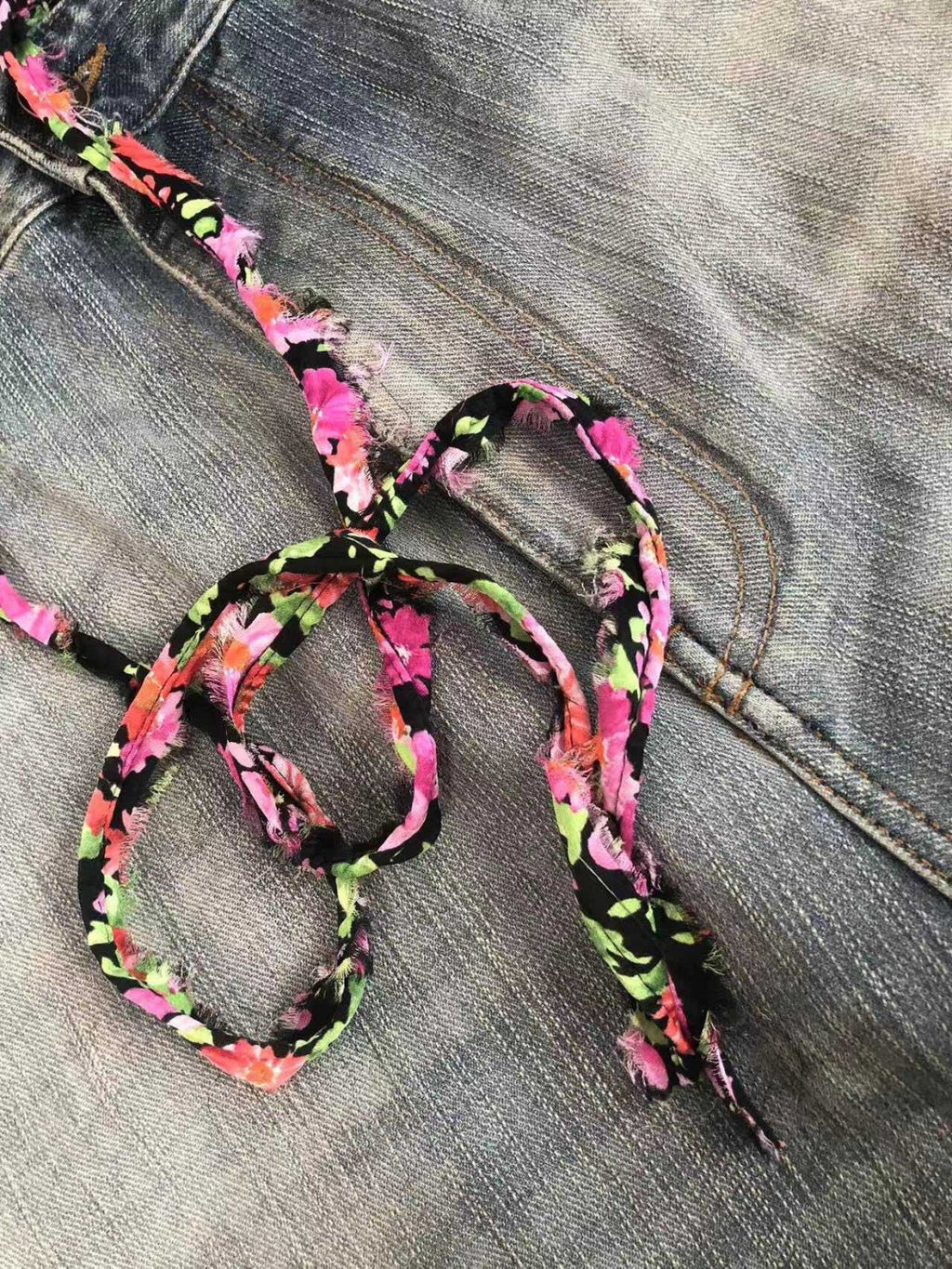 Men's Four Seasons Pattern Printed Solid Color Loose Cotton Jeans Autonomous Label-Free Casual Pants Ngvp #9921