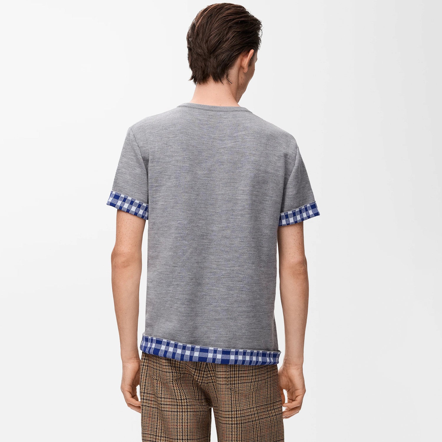 Loewe Men's And Women's Summer Fashion Casual Crew Neck Pullover Short Sleeve Knit T Shirt with Turned Up Sleeves T-shirt #79298