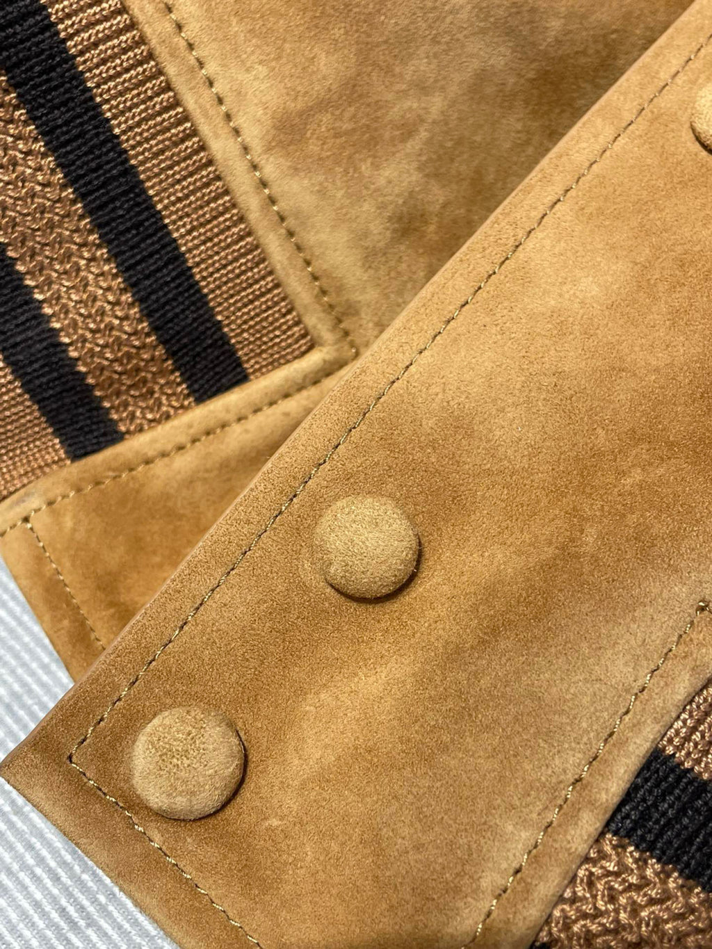 Berluti Suede Leather Patchwork Varsity Jacket #96481