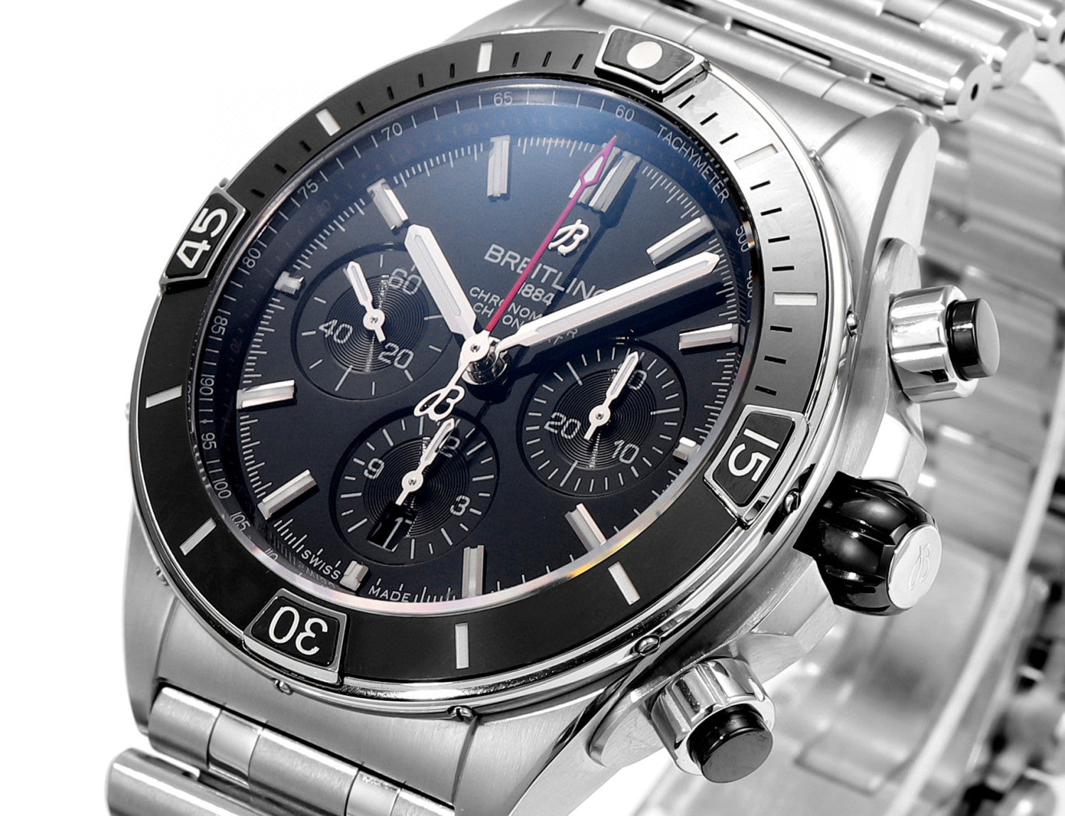 Breitling Mechanical Watches With Steel Bracelet Watch #96674