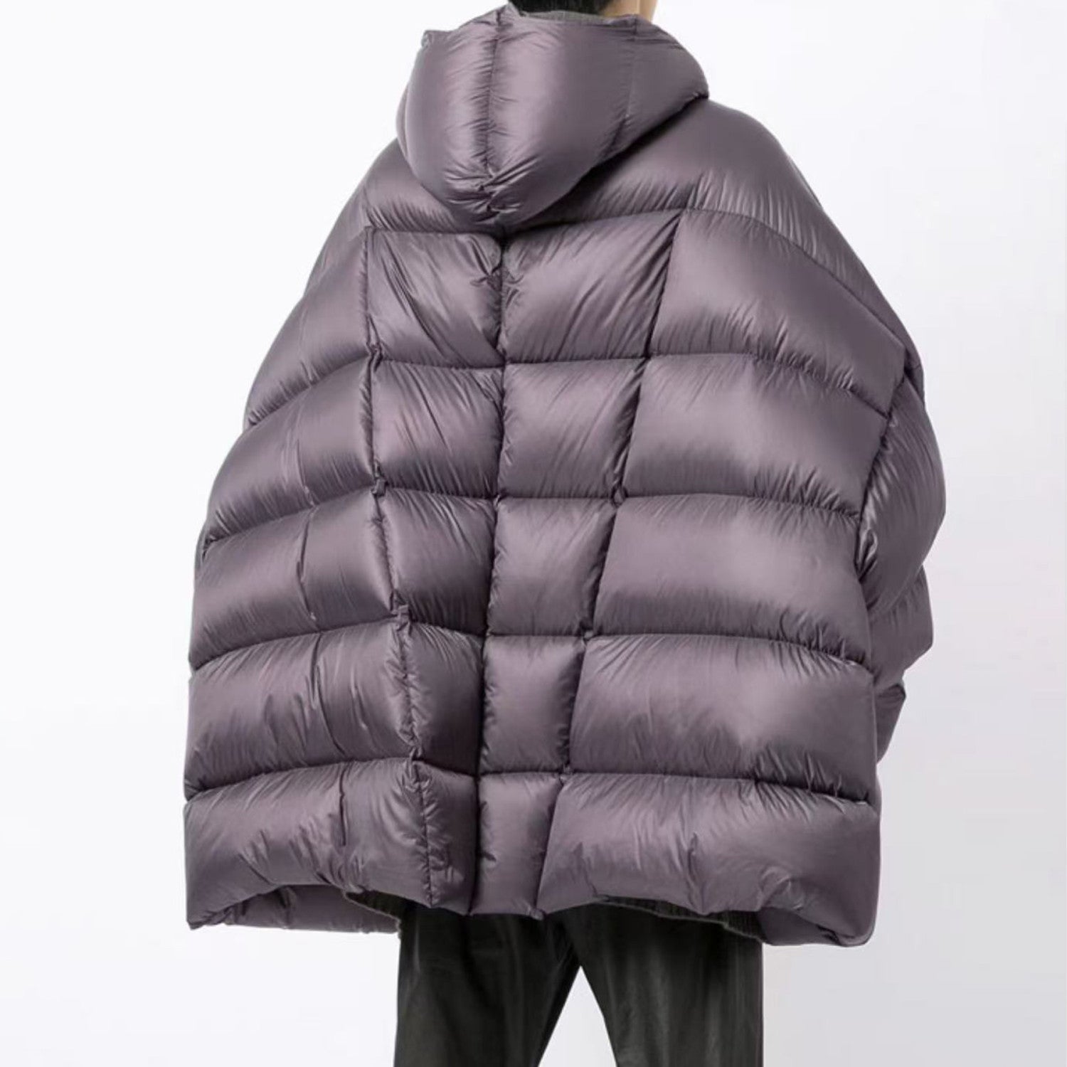 Rick Owens Women's Men's Fall And Winter Green Oversized Down Jacket Luxury Temperament Simple Trend Warm Down Jacket Ngvp #2498