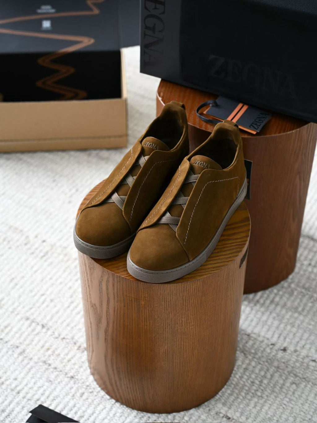 Zegna Triple Stitch SECONDSKIN Sneakers #384728