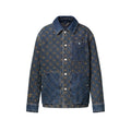 Louis Vuitton Men's And Women's Fall/Winter Fashion Casual Lapel Single Breasted Cotton Jacket Denim Jacket #79224