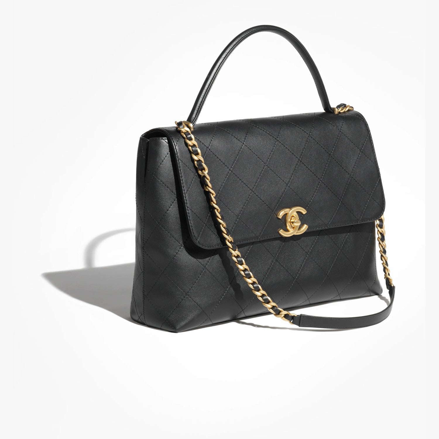 Chanel Spring And Summer Maxi Mouth Cover Bag With Handle Women's Temperament Fashion Luxury Gold Buckle Flap Bag Chain Clutch Bags  AS5543-B20111-94305 #76836