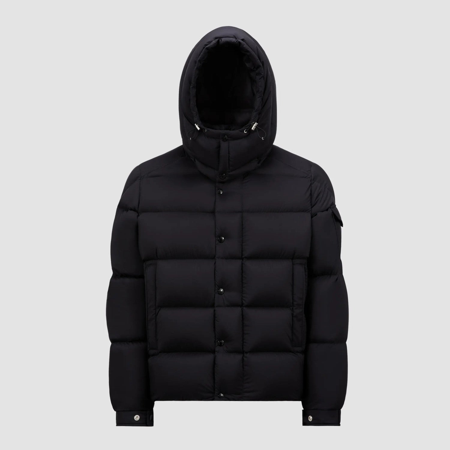 Moncler Men's Winter Solid Color Hooded Zipper Long Sleeve Puffer Down Jacket #74216