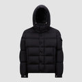 Moncler Men's Winter Solid Color Hooded Zipper Long Sleeve Puffer Down Jacket #74216