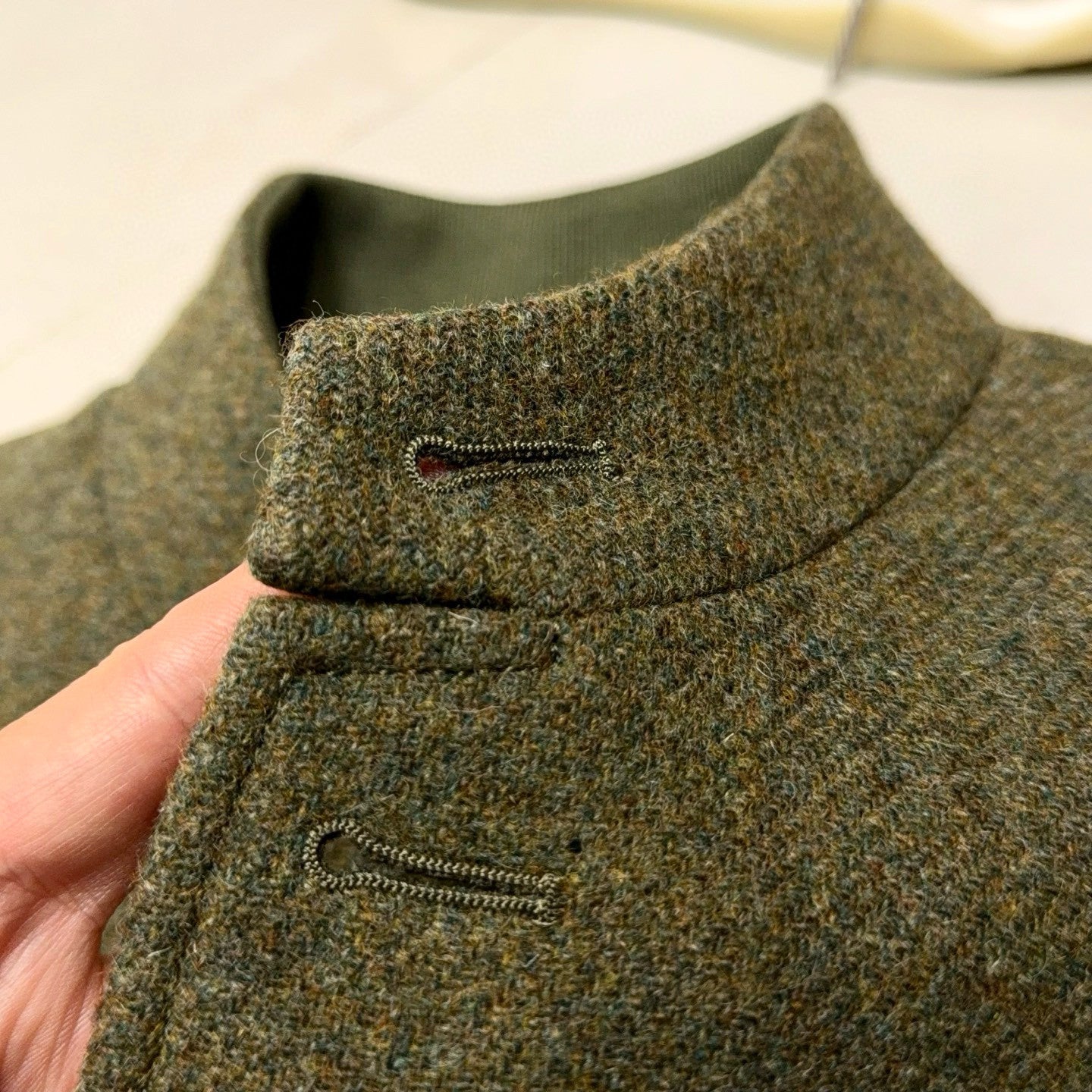 Ermenegildo Zegna Men's Spring/Fall Wool-Cashmere Blend Solid Color Stand Collar Workwear Zhongshan Suit Single-Breasted Long-Sleeve Pocket Jacket Ngvp #2528