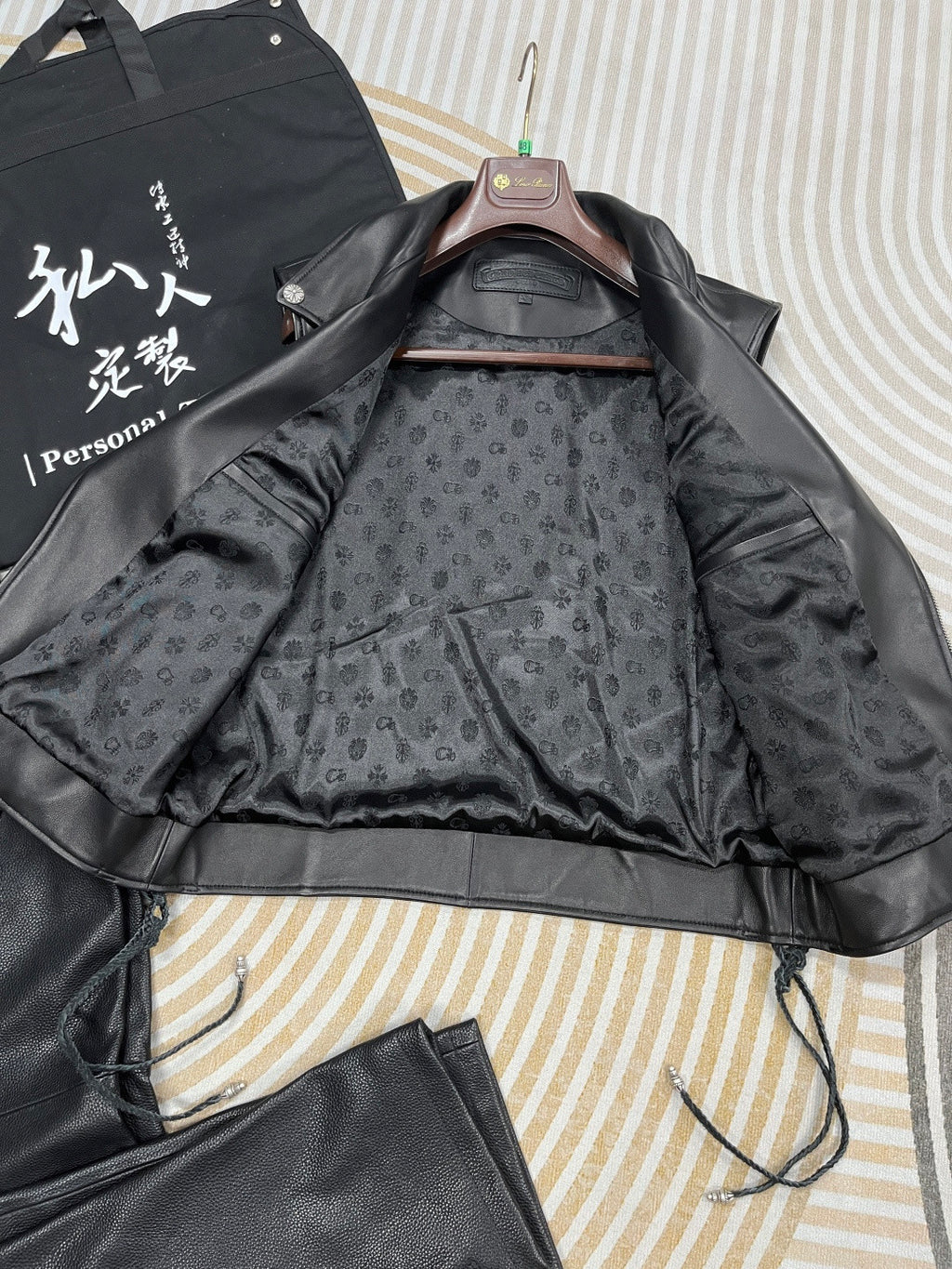 Chrome Hearts 25FW Punk Motorcycle Leather Style Short Vest #333459