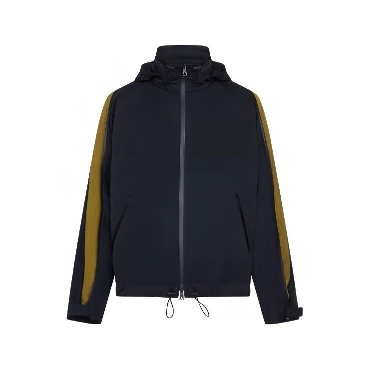 Bottega Veneta Colorblocked Zipper Drawstring Loose Hooded Jacket Casual Pants Suit Set Ngvp #6874