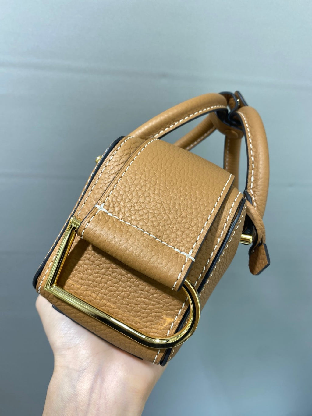 Delvaux Women's Solid Color Detachable Shoulder Strap Grained Calfskin Shoulder Handbag Bag Bags #76171