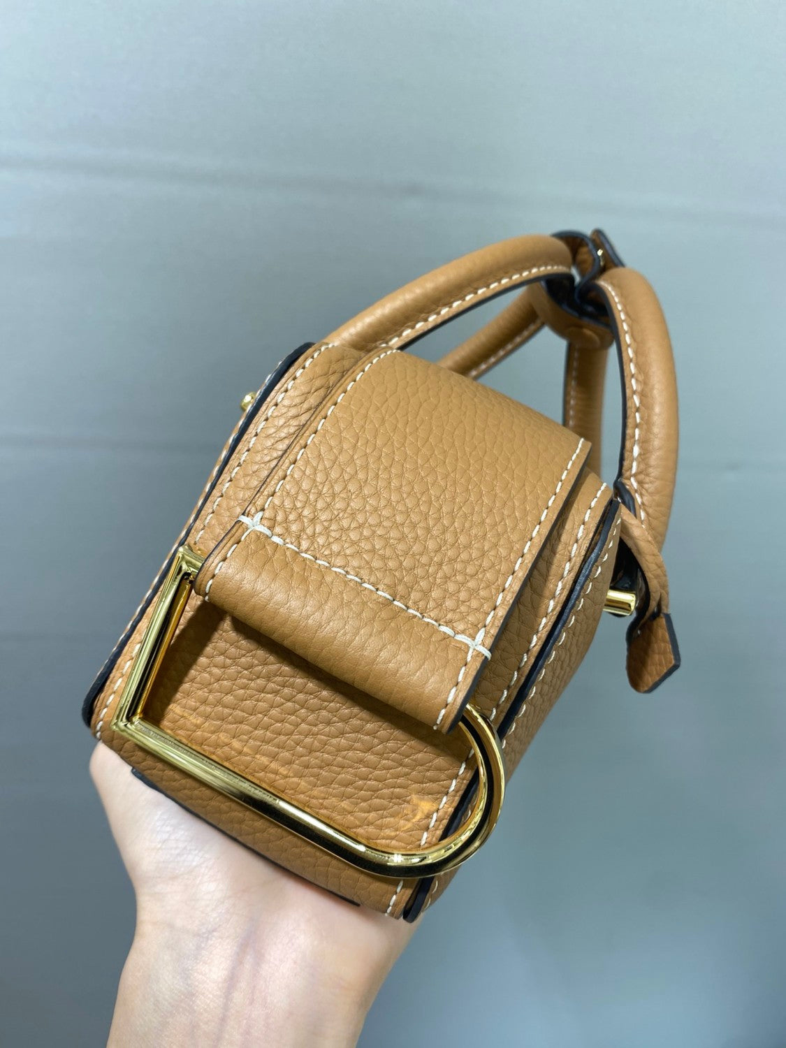 Delvaux Women's Solid Color Detachable Shoulder Strap Grained Calfskin Shoulder Handbag Bag Bags #76171