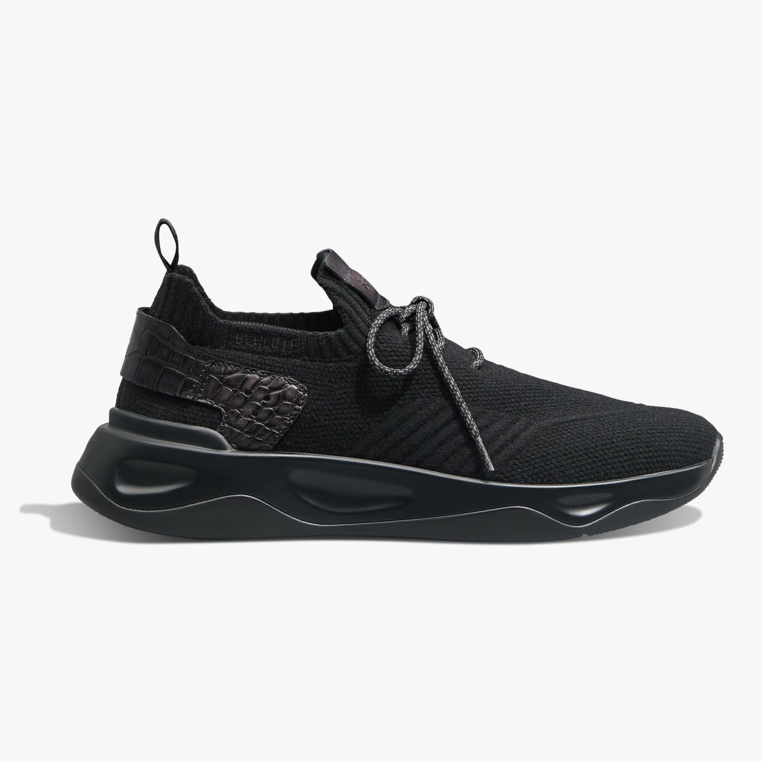 Berluti Shadow Men's Spring/Fall Fashion Casual Round Toe Lace-Up Flat Low Top Flyknit Sneakers Shoes #79358