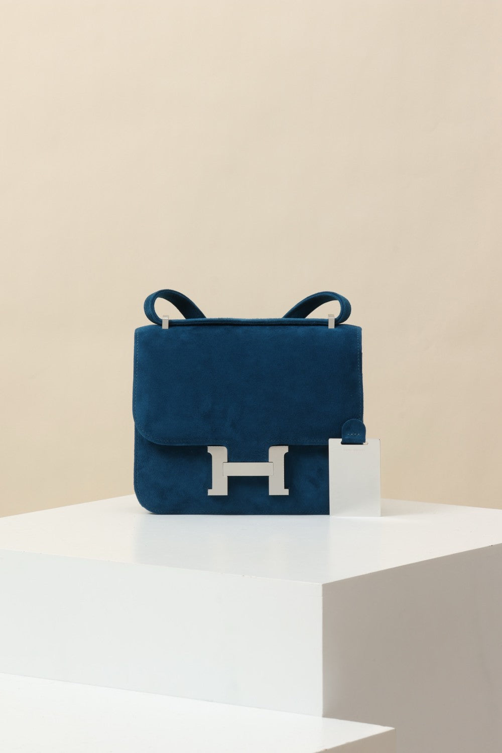 Hermès Suede Backpack Crossbody Bag #381136