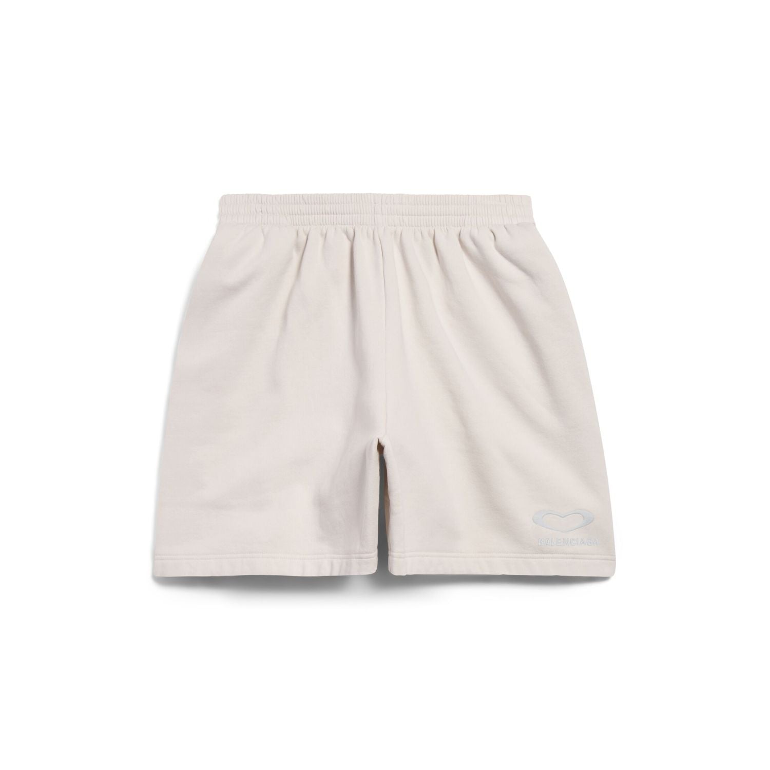 Balenciaga Men's And Women's Summer Fashion Casual Crew Neck Pullover Vintage Plain Weave Knit Short Sleeve T-Shirt with Elastic Waistband Logo Embroidered Shorts Suit Set #78535