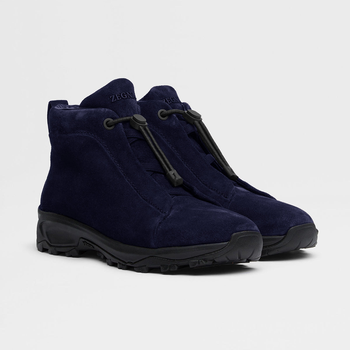 Ermenegildo Zegna Men's Suede Triple Stitch Vetta Luxury Casual Shoes Spring/Fall/Winter Lace-Up Round-Toe Low-Top Boots Shoes #81746