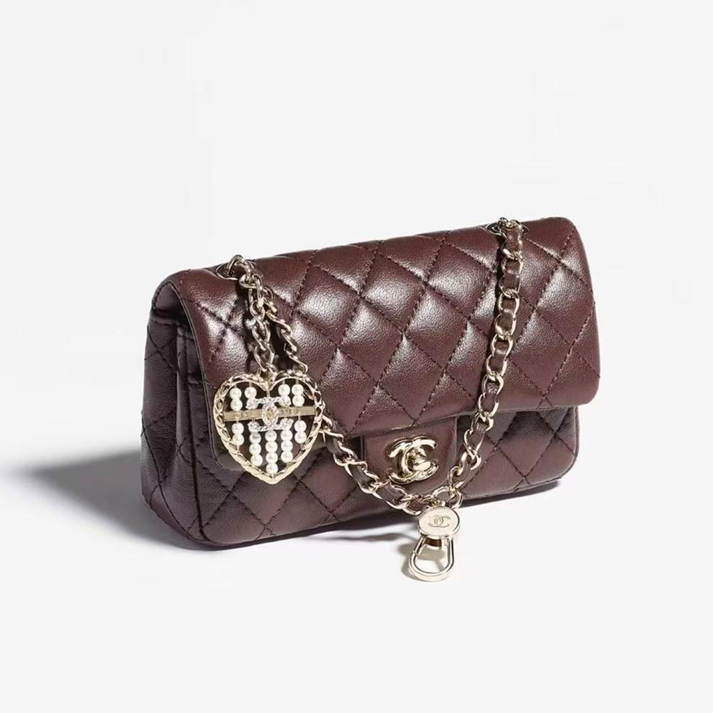 Chanel Mini Cf Pendant Classic Color Keyring Bag Accessory Fashionable Exquisite Elegant Waist Bag Card Holder Bags #82142A