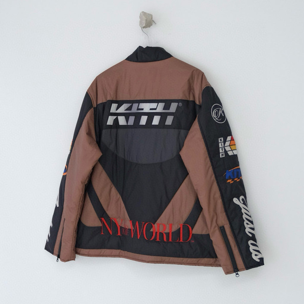 Brixton Men's Fall/Winter Fashion Casual Color-Blocked Letter Icon Lightweight Cotton Jacket Biker Jacket #79533