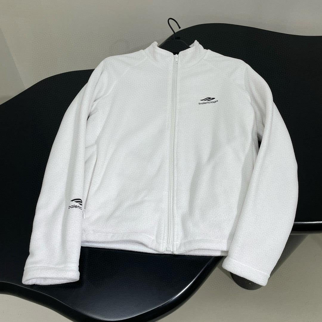 Balenciaga Men's Skiwear 3B SPORTS ICON Solid Color Standing Collar Zipper Long Sleeve Jacket#98272
