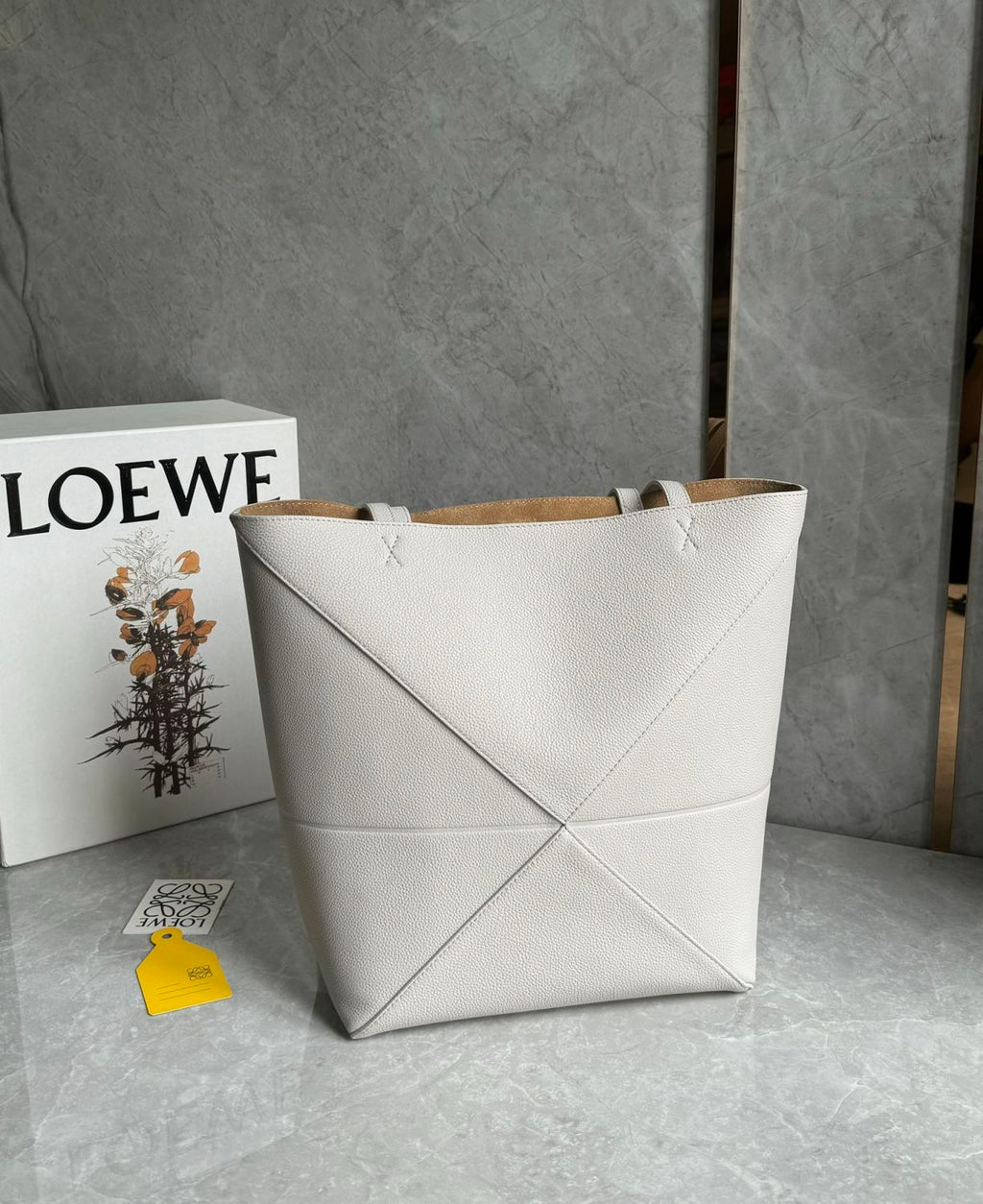 Loewe Puzzle Fold Women's Fashion Classic Solid Color Grained Nappa Calfskin Foldable Tote Bag Bags A779G50X89-1769 #78732