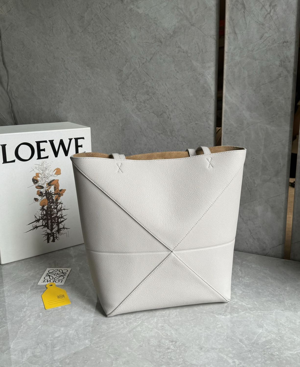 Loewe Puzzle Fold Women's Fashion Classic Solid Color Grained Nappa Calfskin Foldable Tote Bag Bags A779G50X89-1769 #78732