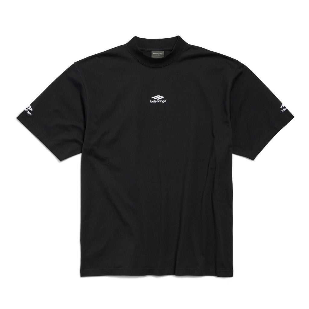 Balenciaga Men's And Women's Summer Solid Color Embroidered Logo Pattern Round Neck Cotton Short Sleeve T-shirt #74686