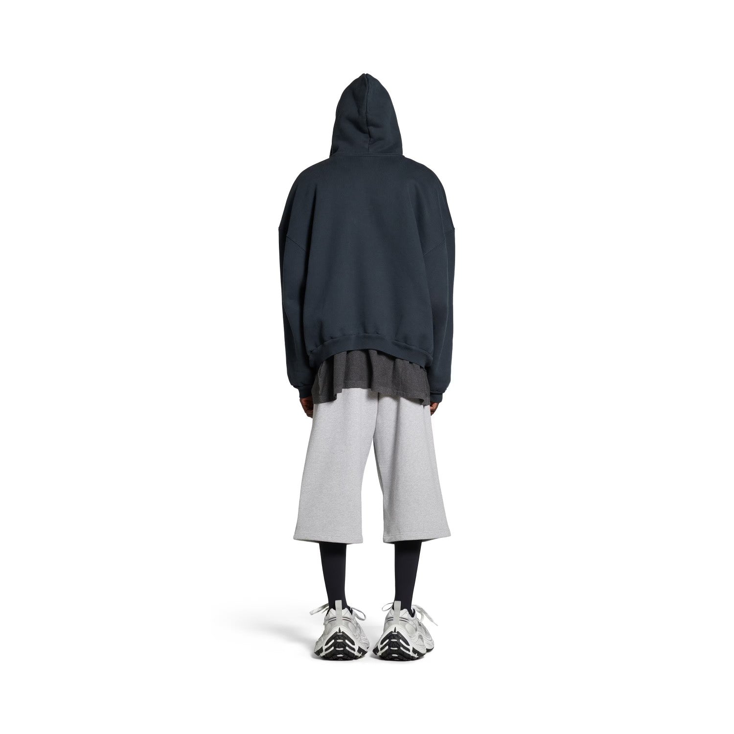 Balenciaga Men's Spring And Autumn UNITY Sports Logo Plaid Scarf Zipper Loose Solid Color Long Sleeve Hoodie Sweatshirt Jacket Ngvp #9481
