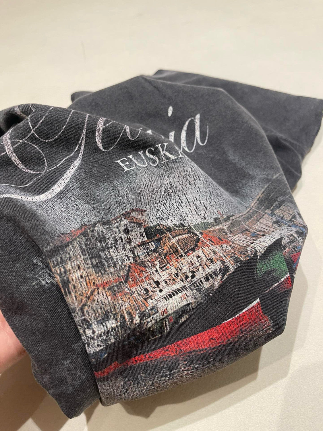 Balenciaga Men's Summer Logo Printed Faded Solid Color Round Neck Pullover Oversized Getaria Short Sleeve T-shirt Ngvp #9937