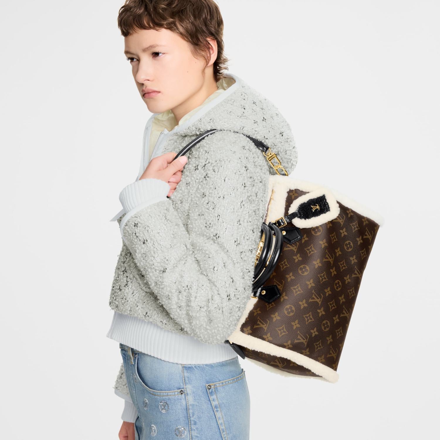 Louis Vuitton Women's Speedy Soft 30 Teddy H33 M26326 #335276