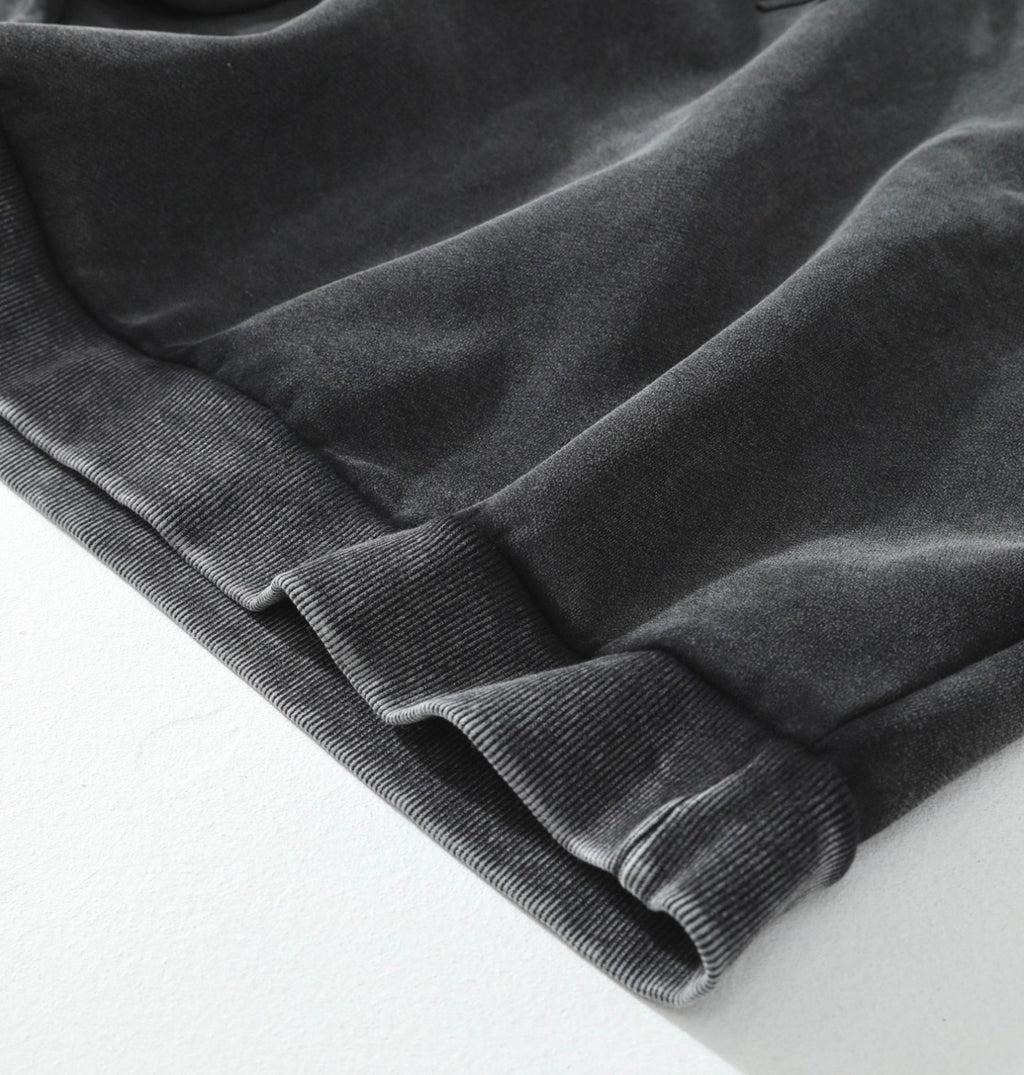 Acne Studios Hooded Sweater logo patch Faded Black #336605