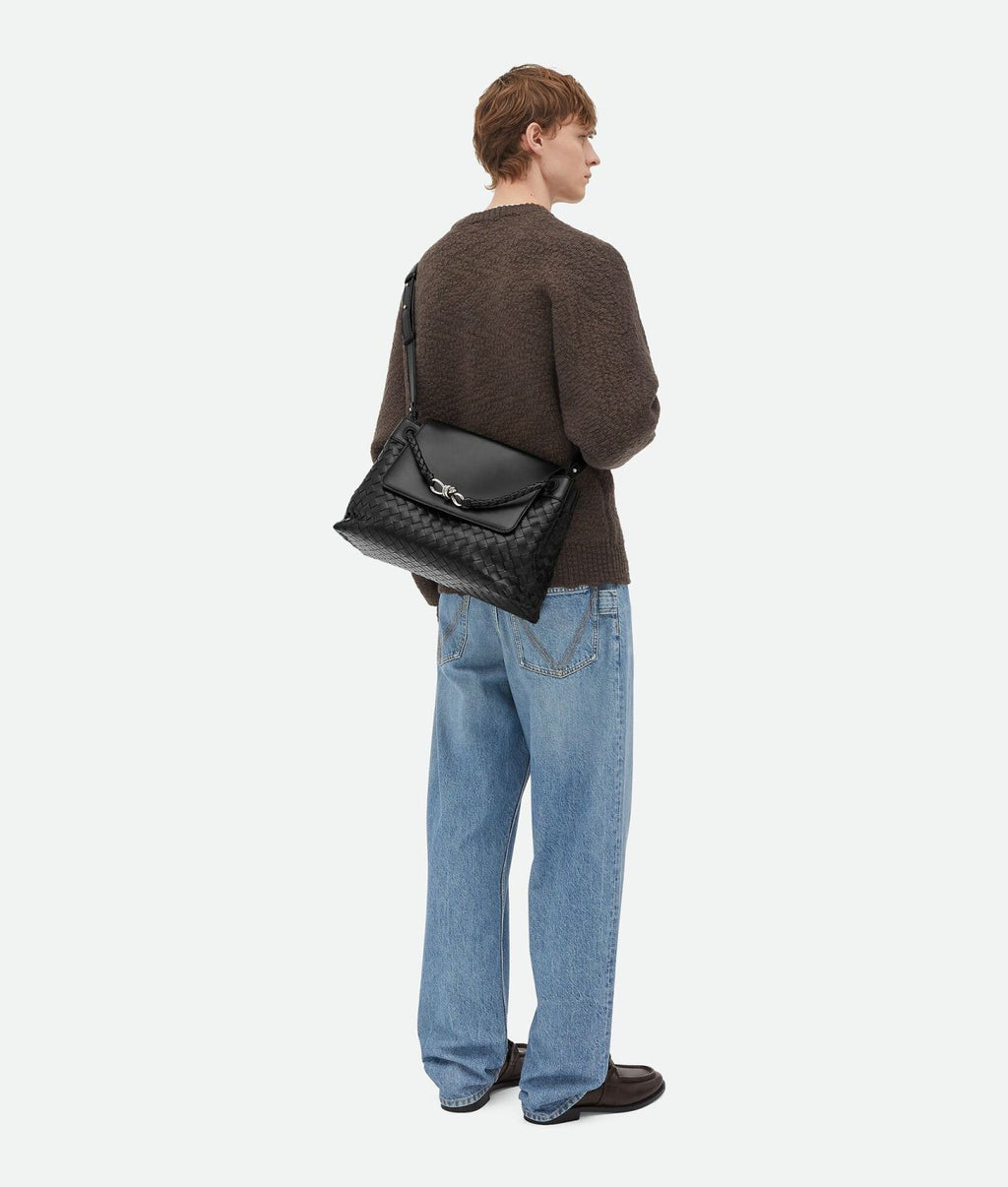 Bottega Veneta Men's Andiamo Backpack Solid Color Adjustable Removable Shoulder Strap Messenger Bag Casual Shoulder Crossbody Bag Bags #71886