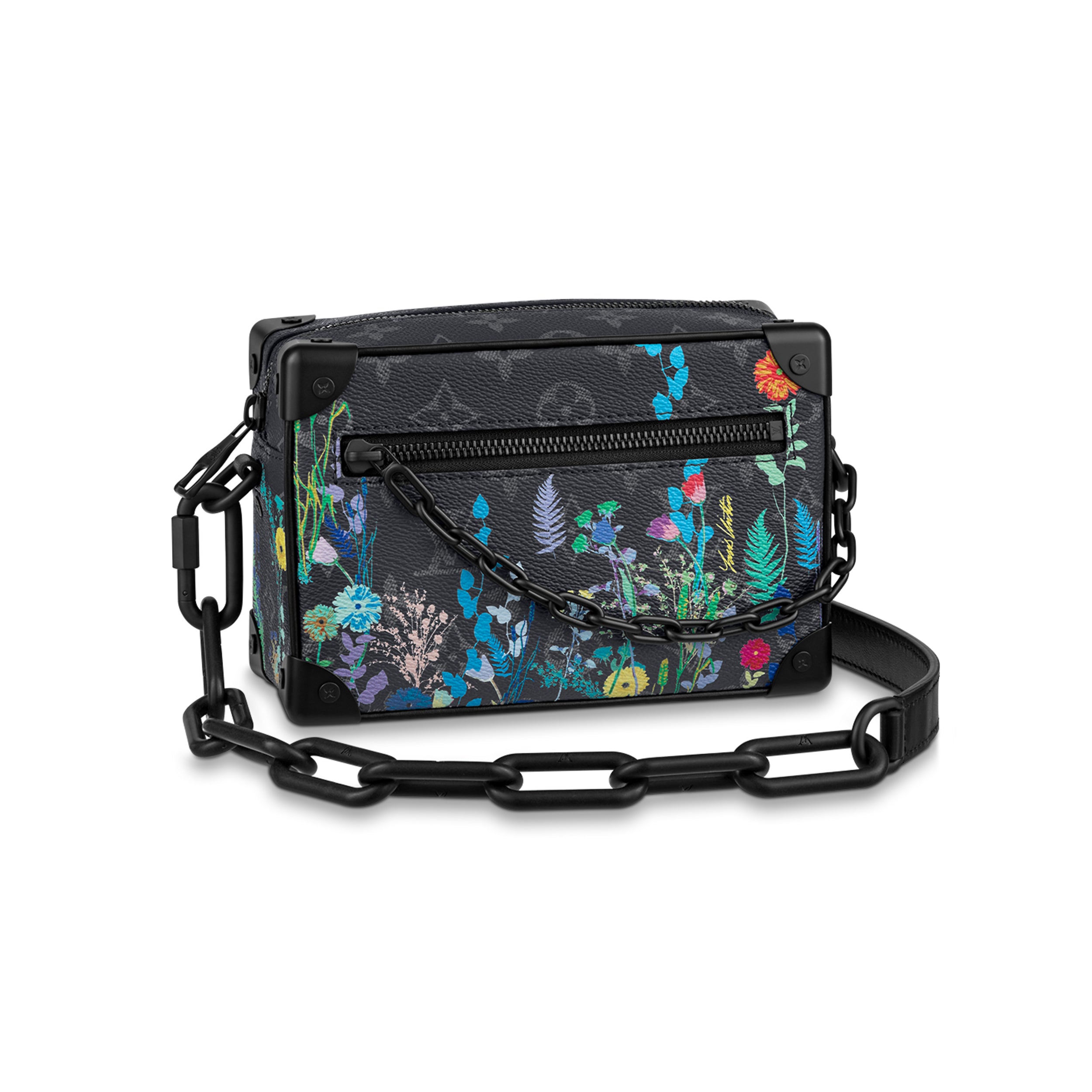 Louis Vuitton Mini SOFT TRUNK  Men's And Women's Classic Vintage Floral Print Zipper Clutch Bag Shoulder Bag  Chain Bag Crossbody Bag  Bags M69072 #79151