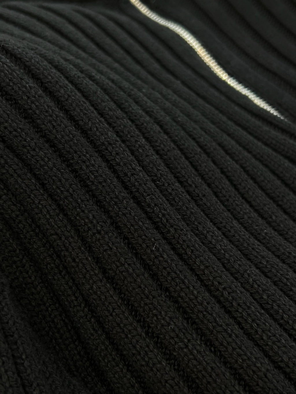 Balenciaga Men's And Women's Spring/Fall Fashion Classic Solid Color High-Neck Pullover Half Zip Ribbed Sweater #78716