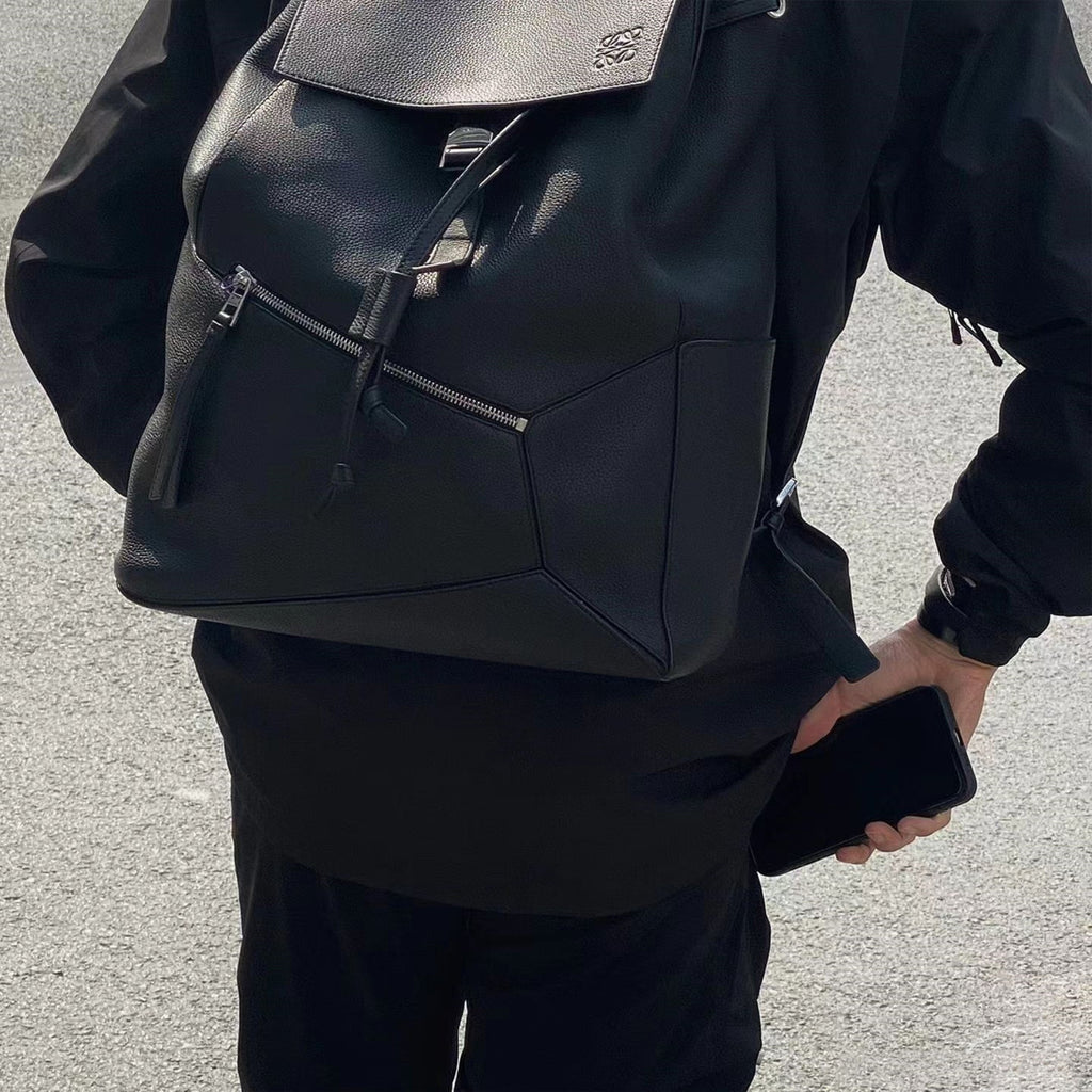 Loewe Jigsaw Backpack Men's Spring And Summer Fashion Luxury Temperament Colour Blocking Shoulder Bag Bags #81371