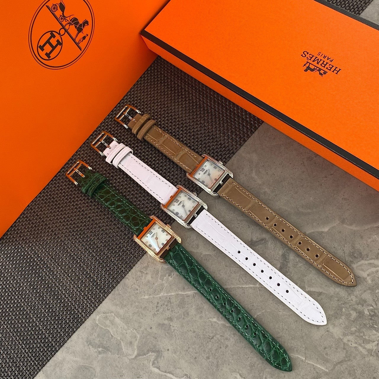 Hermes Cape Cod Women's Fashion Classic Minimalist Quartz Movement Genuine Leather Strap Watch Accessories #78528