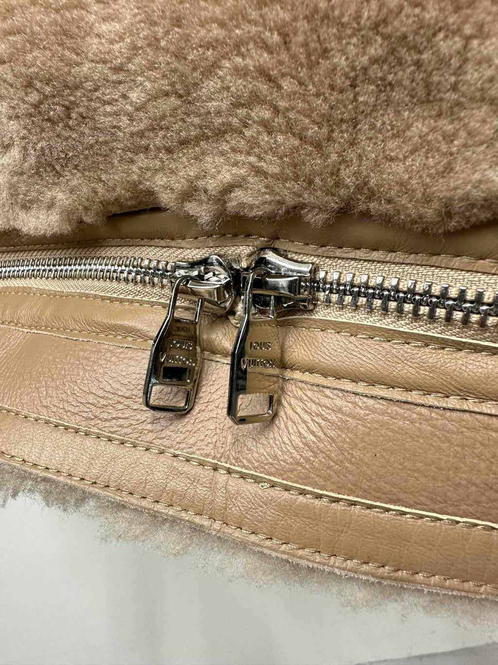 Louis Vuitton Removable Fur Leather Jacket Ngvp #5666