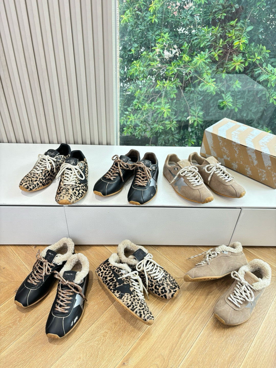 Golden Goose Women's Spring/Fall Fashion Casual Round Toe Lace Up Leather Suede Low Top Flat Slip On Sneakers Shoes #78915