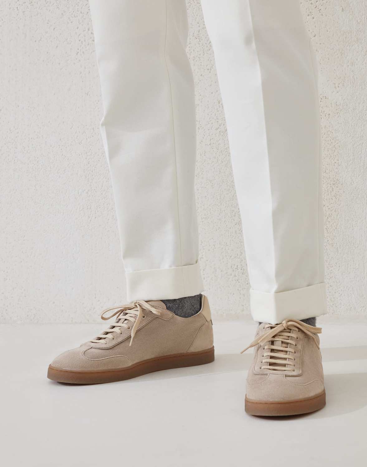 Brunello Cucinelli Top-quality Version Men's Suede sneakers #375407