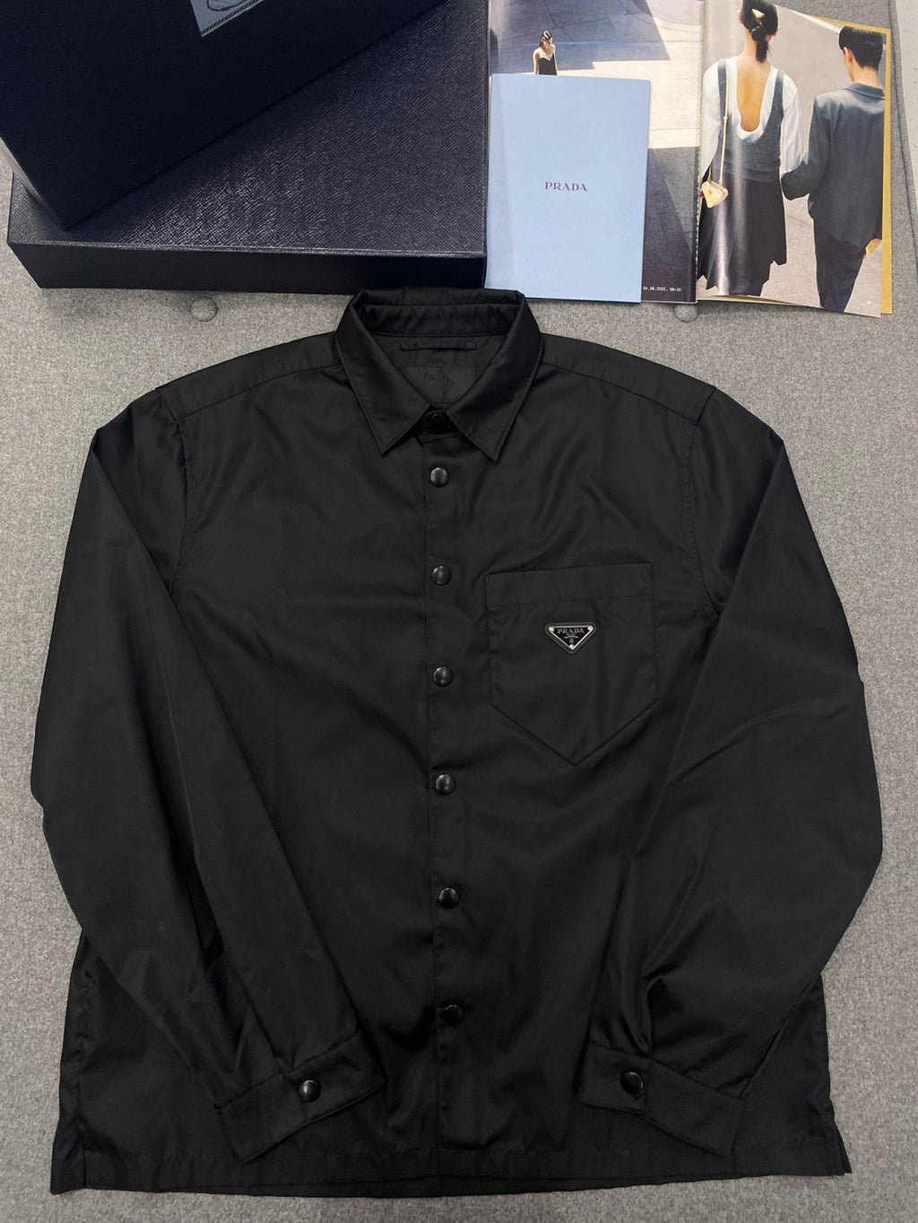 PRADA Black Re-nylon Shirt #375704