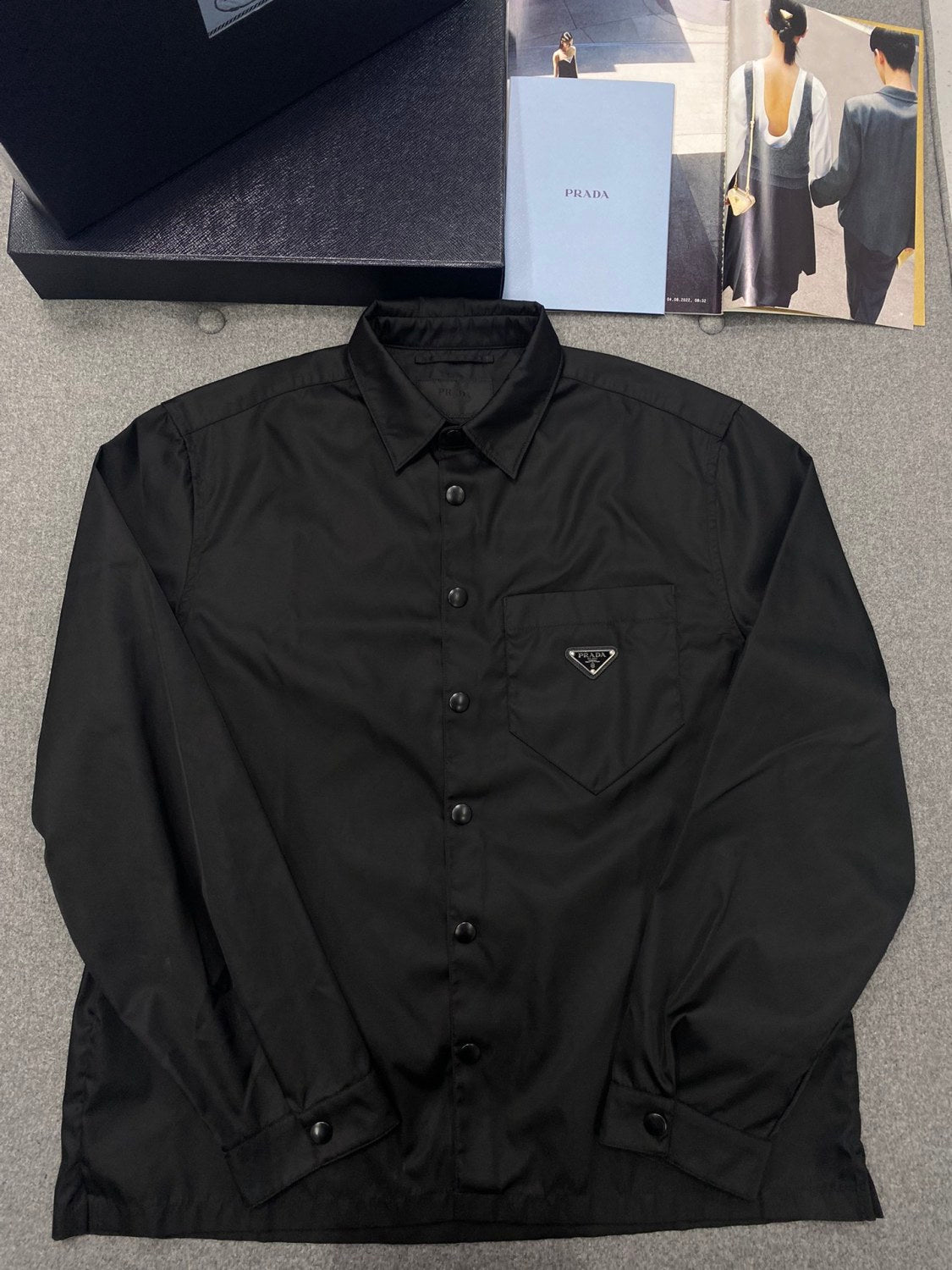 PRADA Black Re-nylon Shirt #375704