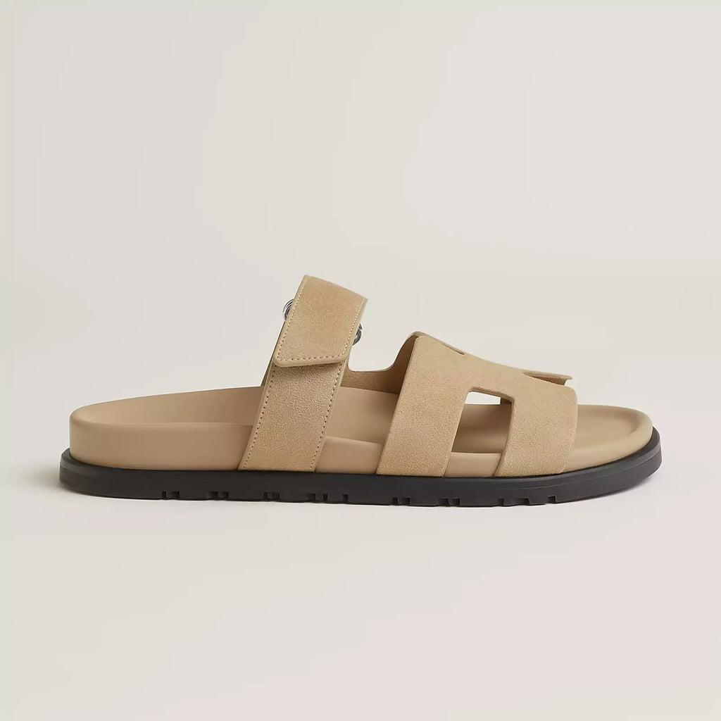 Hermes Women's Autumn and Winter Pure Color Suede Leather Casual Fashion Sandal Mop Shoes #77294